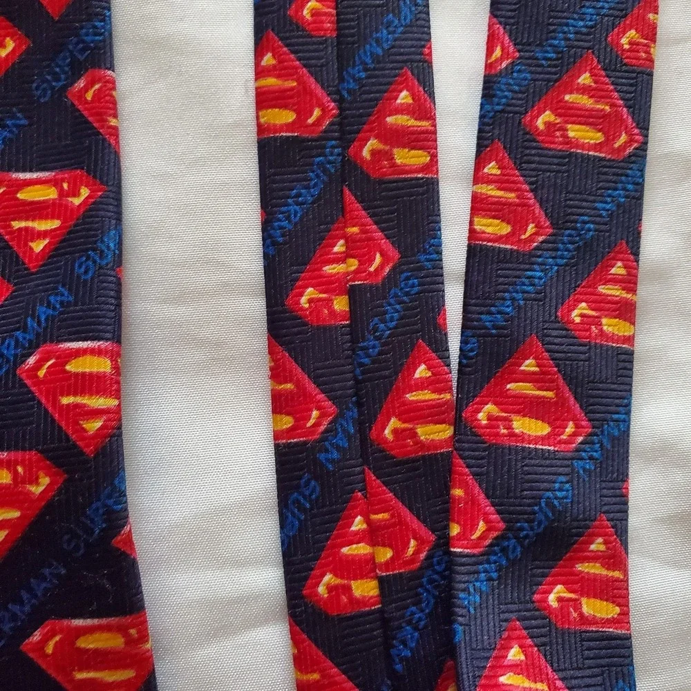 Superman Logo All‎ Over Print Neck Tie DC Comics Superman